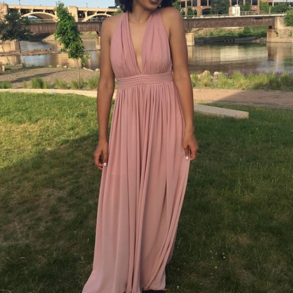 blush pink formal maxi dress by Free People size medium - Picture 1 of 9